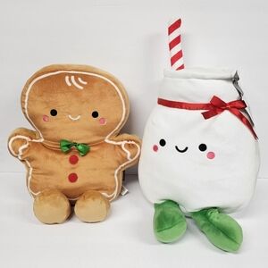 New Hallmark Better Together Plush Set Milk Gingerbread Christmas Magnetic
